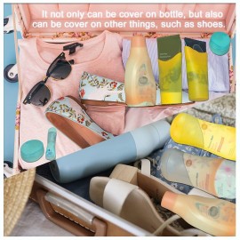 16 Pack Silicone Bottle Covers for Travel Accessories, Travel Size Toiletries, Cruise Ship Essentials, Travel Essentials for Women Men, Travel Must Haves,Elastic Sleeves for Leak Proofing Colorful 16 Pack Silicone Bottle Covers for Travel Accessories, Travel Size Toiletries, Cruise Ship Essentials, Travel Essentials for Women Men, Travel Must Haves,Elastic Sleeves for Leak Proofing Colorful