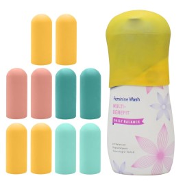 TRANOMOS 10 Pack Silicone Bottle Covers Travel Ess..