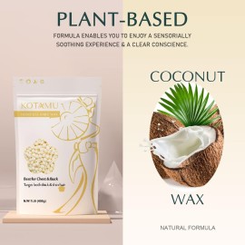 KOTAMU Hard Wax Beads for Hair Removal - 1lb Sensitive Skin Thick Hair Formula for Full Body, Face, Chest, Back, Leg, Bikini Brazilian Waxing - Wax Refill for Women and Men KOTAMU Hard Wax Beads for Hair Removal - 1lb Sensitive Skin Thick Hair Formula for Full Body, Face, Chest, Back, Leg, Bikini Brazilian Waxing - Wax Refill for Women and Men