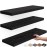 BAYKA Floating Shelves for Wall, Wall Mounted Rustic Wood Shelves for Bathroom, Bedroom, Living Room, Kitchen, Hanging Shelf for Books/Storage/Room Decor with 22lbs Capacity (Black, Set of 3, 15.7in)
