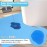 Upgraded 25 Pack Disposable Toilet Mats,Super Absorbent Toilet Floor Protector from Urine,Disposable Toilet Floor Mat for Urine,U Shaped Toilet Mat for Urine,Around Toilet Floor Protector 24 x 22