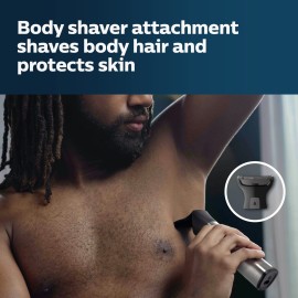 Philips Norelco Multigroom Series 9000 - 21 piece Men\'s Grooming Kit for beard, body, face, nose, ear hair trimmer w/ premium storage case, MG9510/60 Philips Norelco Multigroom Series 9000 - 21 piece Men\'s Grooming Kit for beard, body, face, nose, ear hair trimmer w/ premium storage case, MG9510/60
