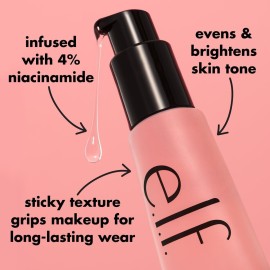 e.l.f. Power Grip Primer + 4% Niacinamide, Gel-Based & Hydrating Face Primer, Evens Skin & Brightens, Grips Makeup, Vegan & Cruelty-Free, 0.8 Fl Oz e.l.f. Power Grip Primer + 4% Niacinamide, Gel-Based & Hydrating Face Primer, Evens Skin & Brightens, Grips Makeup, Vegan & Cruelty-Free, 0.8 Fl Oz