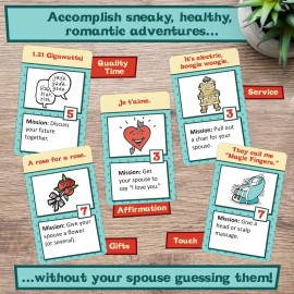 Marital Bliss Couples Gift - Better Marriages Through Subterfuge - Surprisingly Strategic, Sneaky, Healthy, and Romantic Card Game Adventure Ideas for Newlyweds, Husband, Wife, and Date Night Marital Bliss Couples Gift - Better Marriages Through Subterfuge - Surprisingly Strategic, Sneaky, Healthy, and Romantic Card Game Adventure Ideas for Newlyweds, Husband, Wife, and Date Night