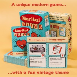 Marital Bliss Couples Gift - Better Marriages Through Subterfuge - Surprisingly Strategic, Sneaky, Healthy, and Romantic Card Game Adventure Ideas for Newlyweds, Husband, Wife, and Date Night Marital Bliss Couples Gift - Better Marriages Through Subterfuge - Surprisingly Strategic, Sneaky, Healthy, and Romantic Card Game Adventure Ideas for Newlyweds, Husband, Wife, and Date Night