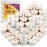 MontoPack Unscented Tea Light Candles 100 Pack | 4 hours, White, Smokeless, Dripless Small Votive Paraffin Tealights | Long-Lasting for Home, Shabbat, Weddings, Events, Emergencies | Mini Candles Bulk