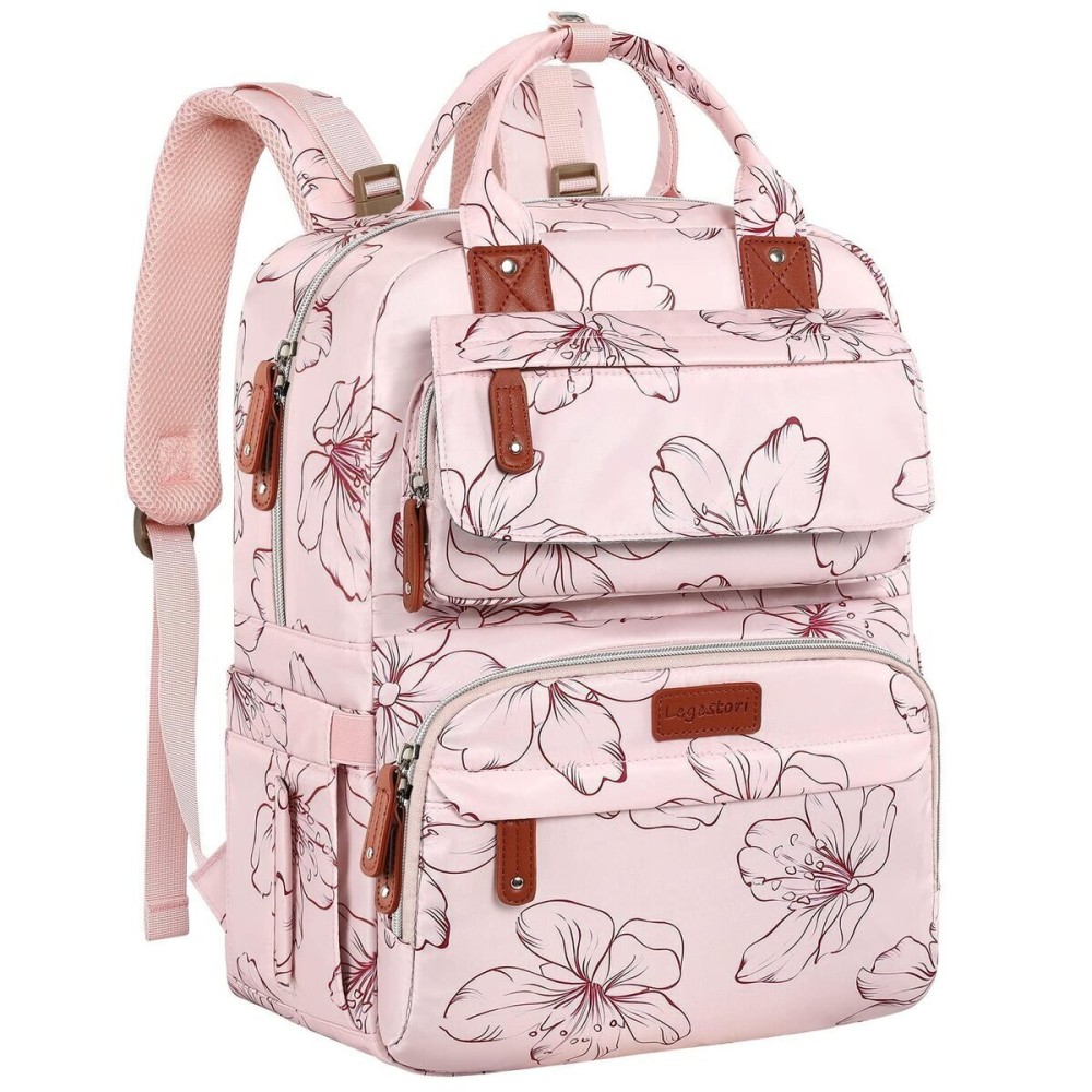 Diaper Bag Backpack, Baby Girl Diaper Bag for Mom, Large Pink Floral Diaper Bag Backpack for Girls, Waterproof Mom Backpack for Work Travel Holiday with Insulated Pockets and Stroller Straps Diaper Bag Backpack, Baby Girl Diaper Bag for Mom, Large Pink Floral Diaper Bag Backpack for Girls, Waterproof Mom Backpack for Work Travel Holiday with Insulated Pockets and Stroller Straps