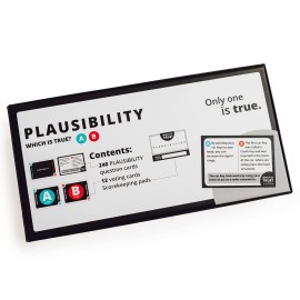 Plausibility - A Trivia Game for Teens and Adults, Guess Which Fact is True?