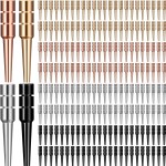 Lewtemi 192 Pieces Metal Cribbage Board Pegs Fit 1/ 8 Holes Cribbage Pins with a Tapered Design Friend and Family Pack for Traditional Board Game, 4 Colors