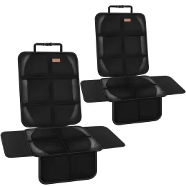 Spotmart Car Seat Protector Covers for Child Carseat mat 600d Fabric Waterproof Non Slip Thickest Padding with Storage Pockets Long-Lasting Cushion Protectors Large Size Prevent Dirt Scratches