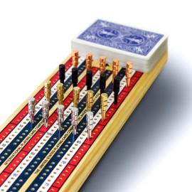 LitoMagic Metal Cribbage Pegs for Cribbage Board Game. Work with Regular Peg Board 1/8 Hole Size Like Bicycle Board Games. Pack of 20 Crib pegs.