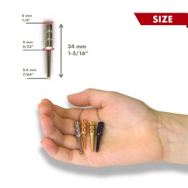 LitoMagic Metal Cribbage Pegs for Cribbage Board Game. Work with Regular Peg Board 1/8 Hole Size Like Bicycle Board Games. Pack of 20 Crib pegs.