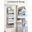 Yecaye 1 Pack Bathroom Organizers and Storage, 35.2lbs Load Toy Stuffed Animal Storage, Swing-proof Hanging Over the Door Organizer for Nursery Newborn Baby Essential Stuff