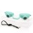 Super Sunnies EVO Flex UV Eye Protection, FDA Compliant, Tanning Bed Goggles, Red Light Theraphy Eyeshields with Case - Teal