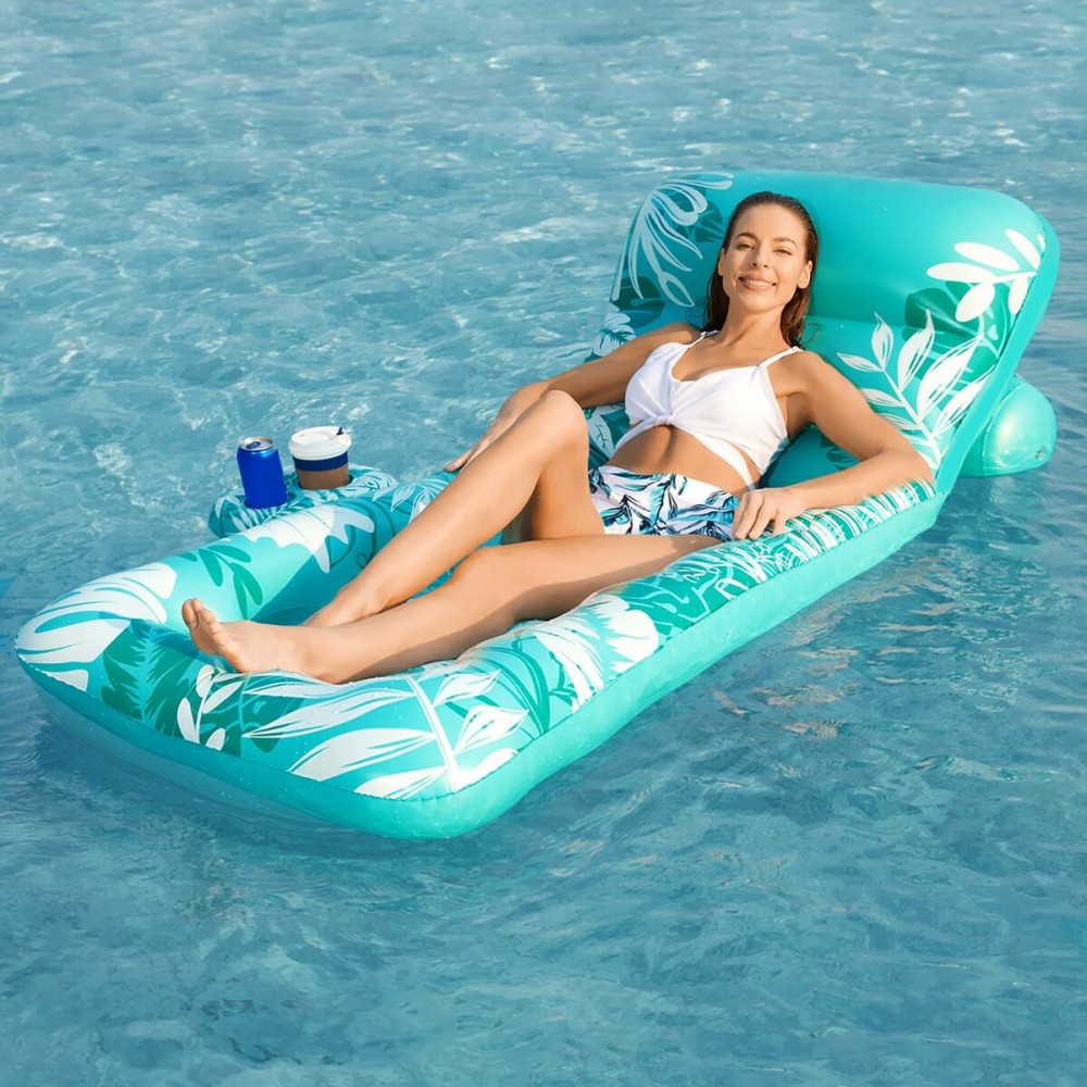 Jasonwell Inflatable Pool Float Adult - Pool Floaties Lounger Floats Floating Chair Raft with Adjustable Backrest Cup Holders Water Floaty Lake Lounge Tanning Floats Beach Party Toys for Adults Jasonwell Inflatable Pool Float Adult - Pool Floaties Lounger Floats Floating Chair Raft with Adjustable Backrest Cup Holders Water Floaty Lake Lounge Tanning Floats Beach Party Toys for Adults