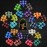 QMay DND Dice Set -25x7 (175pcs) Polyhedral Dice Compatible with Dungeons and Dragons D&D RPG MTG Table Games.25 Sets of 7 dice and a dice Bag
