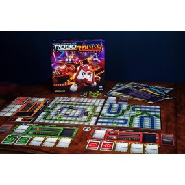 Renegade Game Studios | Robo Rally | Strategy Board Game for 2-6 Players, Ages 12+ with 6 Pre-Painted Robot Miniatures Renegade Game Studios | Robo Rally | Strategy Board Game for 2-6 Players, Ages 12+ with 6 Pre-Painted Robot Miniatures