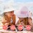 2-Pack Toddler Baby Sun Hat Summer UPF 50+ Protection for Boys Girls Kids Adjustable Beach Hats with Bucket Wide Brim Age 1-7 Years Outdoor(Small,Pink + White)