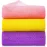 GIGULES, 3 Pieces African Net Bath Sponge African Exfoliating African Scrubbing Long Net Rag African Wash Net Shower Body Scrubber, Yellow Pink Purple