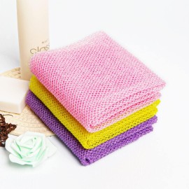 GIGULES, 3 Pieces African Net Bath Sponge African Exfoliating African Scrubbing Long Net Rag African Wash Net Shower Body Scrubber, Yellow Pink Purple GIGULES, 3 Pieces African Net Bath Sponge African Exfoliating African Scrubbing Long Net Rag African Wash Net Shower Body Scrubber, Yellow Pink Purple