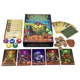 Thunderworks Games - Goblin Vaults | A Cleverly Strategic Card Game | Bidding, Trick Taking, Card Placement | Ages 14+ | Family Board Game for 1-5 Players | 30-45 Minutes | Thunderworks Games - Goblin Vaults | A Cleverly Strategic Card Game | Bidding, Trick Taking, Card Placement | Ages 14+ | Family Board Game for 1-5 Players | 30-45 Minutes |