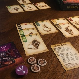 Thunderworks Games - Goblin Vaults | A Cleverly Strategic Card Game | Bidding, Trick Taking, Card Placement | Ages 14+ | Family Board Game for 1-5 Players | 30-45 Minutes | Thunderworks Games - Goblin Vaults | A Cleverly Strategic Card Game | Bidding, Trick Taking, Card Placement | Ages 14+ | Family Board Game for 1-5 Players | 30-45 Minutes |