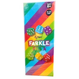 Regal Games - Farkle Fiesta Classic Dice Game w/ 6 Colored Dice Sets, 6 Convenient Dice Cups for Easy Shaking, & 20 Score Sheets - Fun Family Game for Travel, Camp - Ideal for 2-4 Players (Ages 8+) Regal Games - Farkle Fiesta Classic Dice Game w/ 6 Colored Dice Sets, 6 Convenient Dice Cups for Easy Shaking, & 20 Score Sheets - Fun Family Game for Travel, Camp - Ideal for 2-4 Players (Ages 8+)