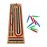 Regal Games Cribbage Board Game Set with Unique Wooden Cribbage Board (11 x 4.5 x 2.75) & 9 Multi-Colored Cribbage Pegs - Family Fun Game Night - Ideal for 2-4 Person