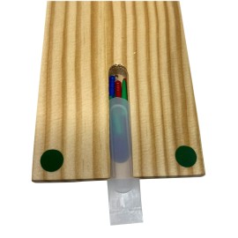 Regal Games Cribbage Board Game Set with Unique Wooden Cribbage Board (11 x 4.5 x 2.75) & 9 Multi-Colored Cribbage Pegs - Family Fun Game Night - Ideal for 2-4 Person
