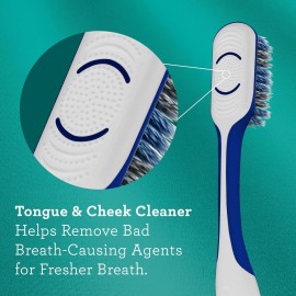 GuruNanda Gentle Giant Toothbrush with Dual Action Flossing Spiral Bristles, Non-Slip Ergo Dexa Grip, Helps in Teeth Whitening, BPA Free, (4 Count) GuruNanda Gentle Giant Toothbrush with Dual Action Flossing Spiral Bristles, Non-Slip Ergo Dexa Grip, Helps in Teeth Whitening, BPA Free, (4 Count)