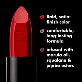 e.l.f. O Face Satin Lipstick, Richly Pigmented, Nourishing & Long-Lasting Creamy Lipstick, Infused With Jojoba, Vegan & Cruelty-Free, Own It e.l.f. O Face Satin Lipstick, Richly Pigmented, Nourishing & Long-Lasting Creamy Lipstick, Infused With Jojoba, Vegan & Cruelty-Free, Own It
