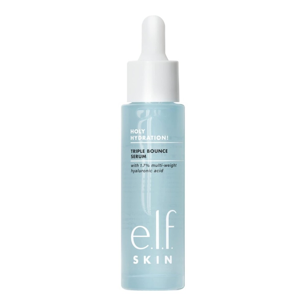 e.l.f. SKIN Holy Hydration! Triple Bounce Serum, 1.7% Hyaluronic Acid Serum For Plump, Bouncy Skin, Great For Hydrating Dry Skin e.l.f. SKIN Holy Hydration! Triple Bounce Serum, 1.7% Hyaluronic Acid Serum For Plump, Bouncy Skin, Great For Hydrating Dry Skin