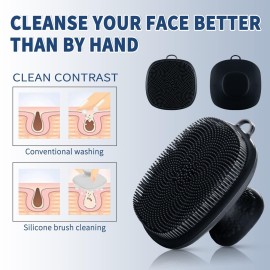 VWMYQ Face Scrubber 2 Pack Face Scrubber Silicone Face Scrubber for Men Facial Cleansing Brush Silicone Face Wash Brush Manual Waterproof Cleansing Skin Care Face Brushes for Cleansing and Exfoliating VWMYQ Face Scrubber 2 Pack Face Scrubber Silicone Face Scrubber for Men Facial Cleansing Brush Silicone Face Wash Brush Manual Waterproof Cleansing Skin Care Face Brushes for Cleansing and Exfoliating