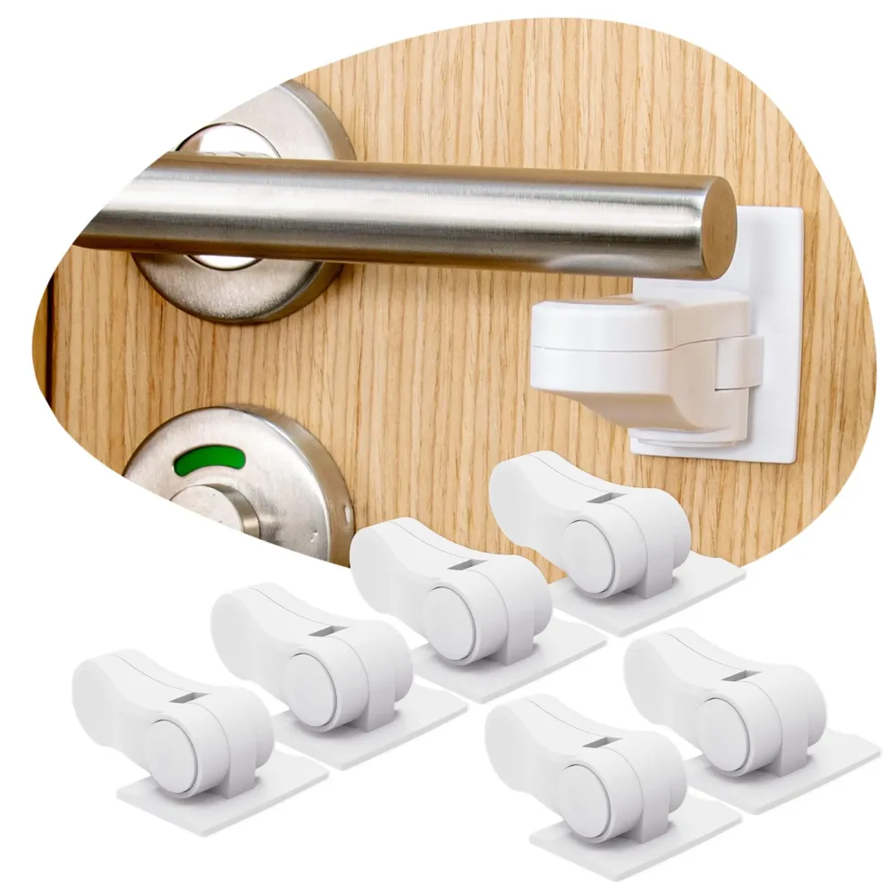 6-Pack Door Lever Lock for Child Safety - Baby Proofing - Child Proof Handle Locks 6-Pack Door Lever Lock for Child Safety - Baby Proofing - Child Proof Handle Locks