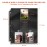 Trading Card Binder Sleeves, Baseball Holder Fit for Standard Size Sport Cards, 3 Ring Binder (Black)