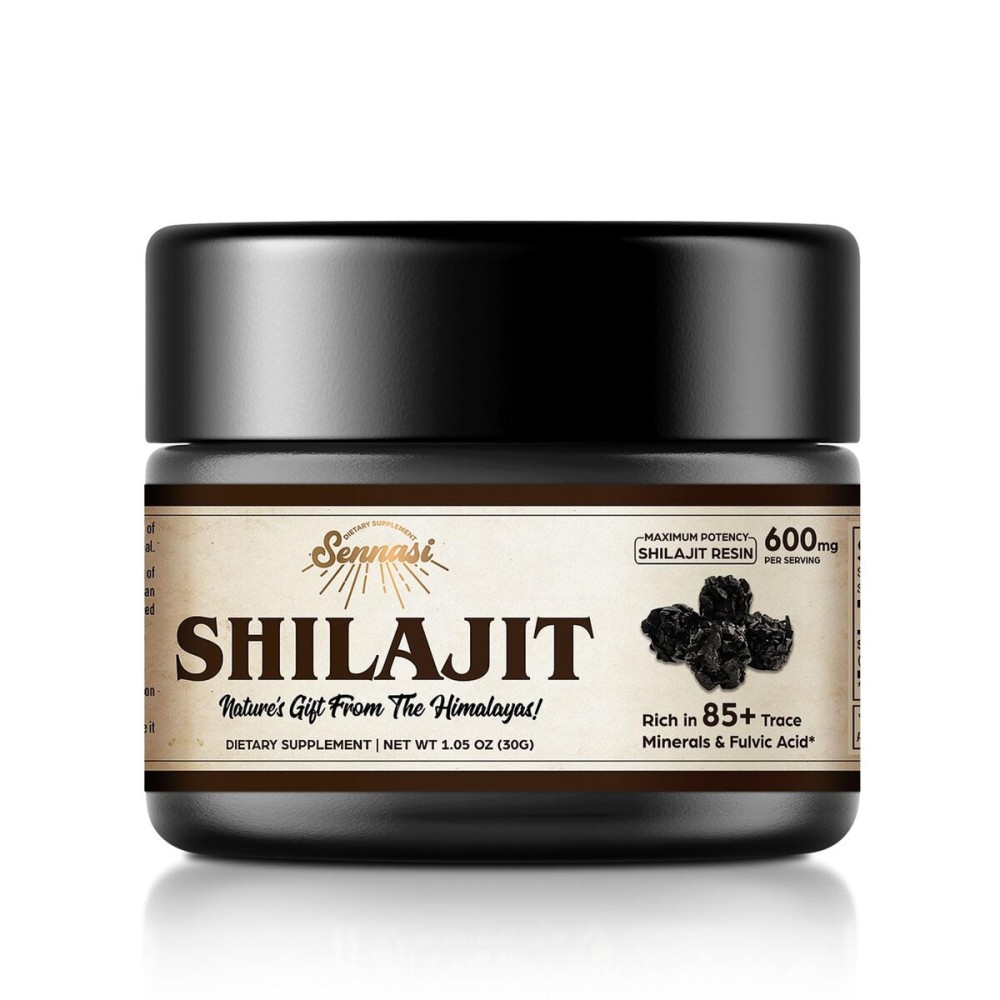 Shilajit Pure Himalayan Organic Shilajit Resin - 600mg Maximum Potency Natural Organic Shilajit Resin with 85+ Trace Minerals & Fulvic Acid for Energy, Immune Support, 30 Grams (1 Pack) Shilajit Pure Himalayan Organic Shilajit Resin - 600mg Maximum Potency Natural Organic Shilajit Resin with 85+ Trace Minerals & Fulvic Acid for Energy, Immune Support, 30 Grams (1 Pack)