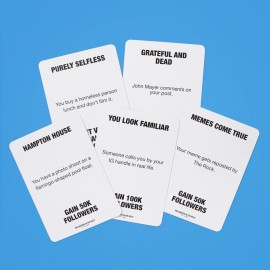 Influencers in the Wild Board Game - 2-6 Players - Built by Tank Sinatra & Tank\'s Good News - Social Media Board Games for Adults, Social Media Merchandise Card Games for Adults