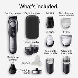Braun All-in-One Men\'s Shaving Kit Series 9 9440, 13-in-1 Beard, Face, Nose, Ear Trimmer, Hair Clippers, Body Groomer and Manscaping Braun All-in-One Men\'s Shaving Kit Series 9 9440, 13-in-1 Beard, Face, Nose, Ear Trimmer, Hair Clippers, Body Groomer and Manscaping