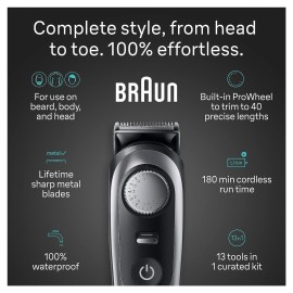 Braun All-in-One Men\'s Shaving Kit Series 9 9440, 13-in-1 Beard, Face, Nose, Ear Trimmer, Hair Clippers, Body Groomer and Manscaping Braun All-in-One Men\'s Shaving Kit Series 9 9440, 13-in-1 Beard, Face, Nose, Ear Trimmer, Hair Clippers, Body Groomer and Manscaping