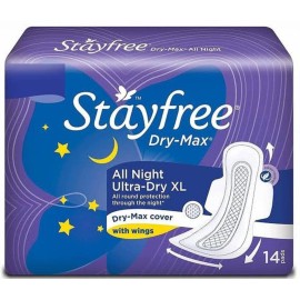 STAYFREE best Dry-Max All Night Ultra-Dry with Wings - XXL (14 +14 +14 +14 Sanitary Pads) Sanitary Pad (Pack of 56) STAYFREE best Dry-Max All Night Ultra-Dry with Wings - XXL (14 +14 +14 +14 Sanitary Pads) Sanitary Pad (Pack of 56)