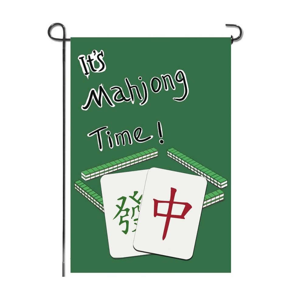 Its Mahjong Time Garden Flag 12.5 x 18 Inch House Flag Double Sided Decorative Outdoor Banner for Home Garden Yard Decoration Its Mahjong Time Garden Flag 12.5 x 18 Inch House Flag Double Sided Decorative Outdoor Banner for Home Garden Yard Decoration