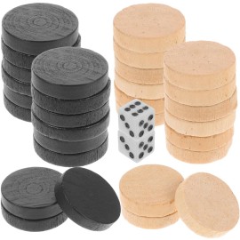 1 Set Backgammon Checkers Chess Board Game Accessories Dice Storage Pouch Play