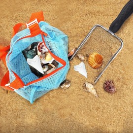 Vodolo Beach Mesh Shovel with Mesh Beach Bag for Shell Collecting, Kids Filter Sand Scooper for Picking Up Shells, Shark Tooth Sifter Dipper for Boys and Girls, Toy Vodolo Beach Mesh Shovel with Mesh Beach Bag for Shell Collecting, Kids Filter Sand Scooper for Picking Up Shells, Shark Tooth Sifter Dipper for Boys and Girls, Toy