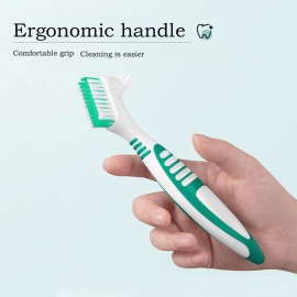 Octuitey Denture Brush 4Pcs Denture ToothbrushesDenture Cleaning Care Cleaning Brush Double Sided ToothbrushMulti-Layered Bristles and Rubber Anti-Slip Handle (Purple, Green, Blue, Orange) Octuitey Denture Brush 4Pcs Denture ToothbrushesDenture Cleaning Care Cleaning Brush Double Sided ToothbrushMulti-Layered Bristles and Rubber Anti-Slip Handle (Purple, Green, Blue, Orange)