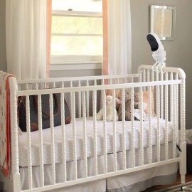 Flexible Tripod Baby Monitor Mount for Owlet Cam and Owlet Cam 2, Attach Your Baby Camera Wherever You Like Without Tools or Wall Damage - White Flexible Tripod Baby Monitor Mount for Owlet Cam and Owlet Cam 2, Attach Your Baby Camera Wherever You Like Without Tools or Wall Damage - White