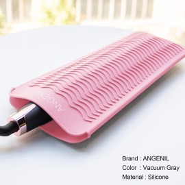 ANGENIL Heat Resistant Silicone Flat Iron Mat Pouch, For Travel Dual Voltage Curling Iron Wand, Hair Straightener, Automatic Wireless Curlers, Crimper Hair Iron, Styling Tools, Curling Brush For Women ANGENIL Heat Resistant Silicone Flat Iron Mat Pouch, For Travel Dual Voltage Curling Iron Wand, Hair Straightener, Automatic Wireless Curlers, Crimper Hair Iron, Styling Tools, Curling Brush For Women