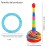 2 Color Columns + 48 Circles, Colorful Happy Circle Game,Children\'s Play Park, Christmas Party Birthday Party Gift. Suitable for Indoor Holiday Games Family Christmas Party Games