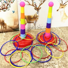 2 Color Columns + 48 Circles, Colorful Happy Circle Game,Children\'s Play Park, Christmas Party Birthday Party Gift. Suitable for Indoor Holiday Games Family Christmas Party Games 2 Color Columns + 48 Circles, Colorful Happy Circle Game,Children\'s Play Park, Christmas Party Birthday Party Gift. Suitable for Indoor Holiday Games Family Christmas Party Games