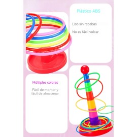2 Color Columns + 48 Circles, Colorful Happy Circle Game,Children\'s Play Park, Christmas Party Birthday Party Gift. Suitable for Indoor Holiday Games Family Christmas Party Games 2 Color Columns + 48 Circles, Colorful Happy Circle Game,Children\'s Play Park, Christmas Party Birthday Party Gift. Suitable for Indoor Holiday Games Family Christmas Party Games