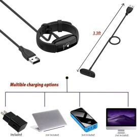 Fitbit Inspire 3 Health & Fitness Activity Tracker (Black) with Workout Intensity, Sleep Tracking, Heart Rate, S & L Bands, 3.3foot Charging Cable, Wall Adapter, Screen Protectors & PremGear Cloth Fitbit Inspire 3 Health & Fitness Activity Tracker (Black) with Workout Intensity, Sleep Tracking, Heart Rate, S & L Bands, 3.3foot Charging Cable, Wall Adapter, Screen Protectors & PremGear Cloth